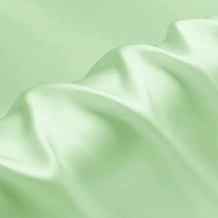 Light gold color 100% mulberry silk fabric factory direct sale price 16mm charmeuse satin for high quality sleepwear