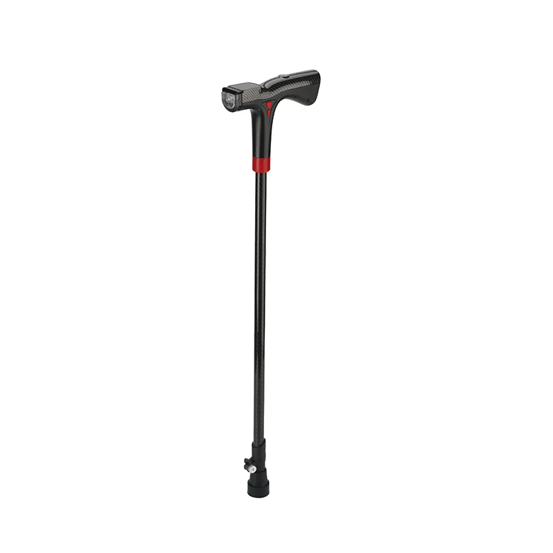smart walking cane for elder outdoor hiking 4g gps walking stick with two way call and heart rate monitoring