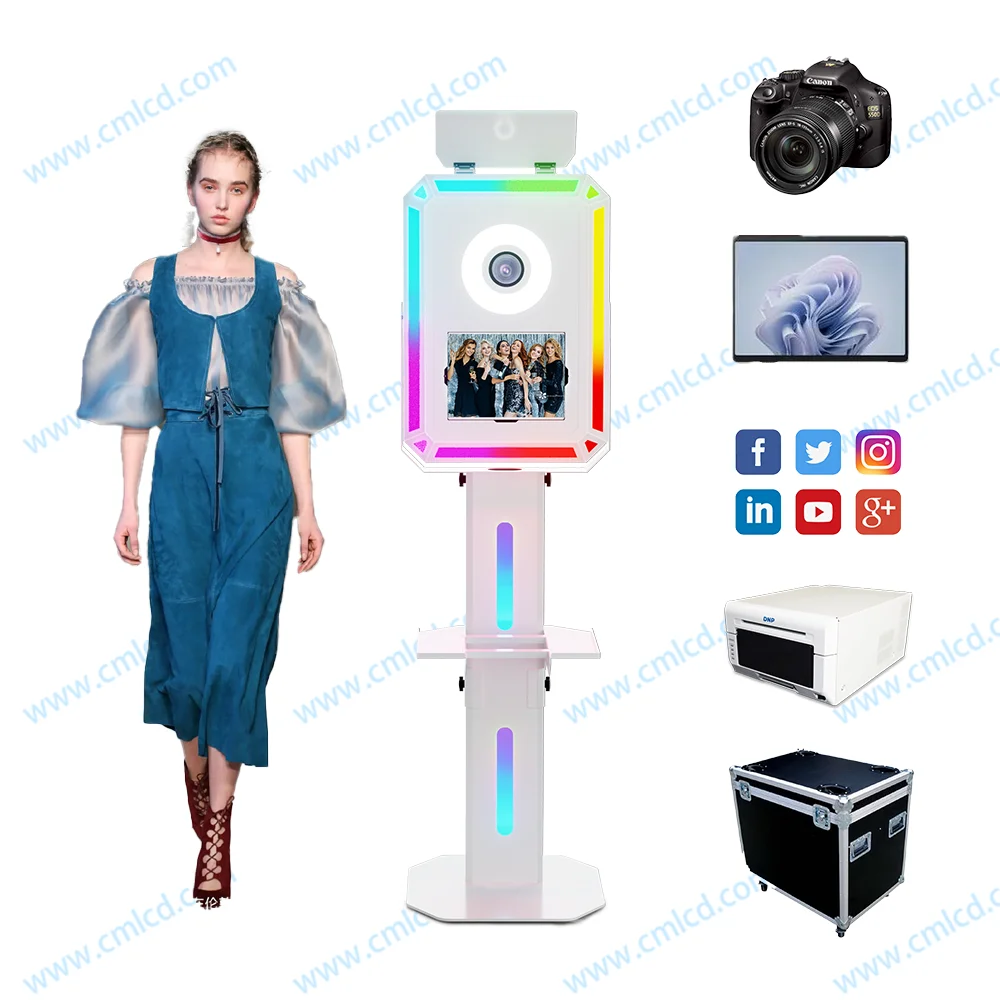 Manufacturer LED Light Surface Pro wedding photo booth ring light open air photobooth Portable for rent Photo Booth