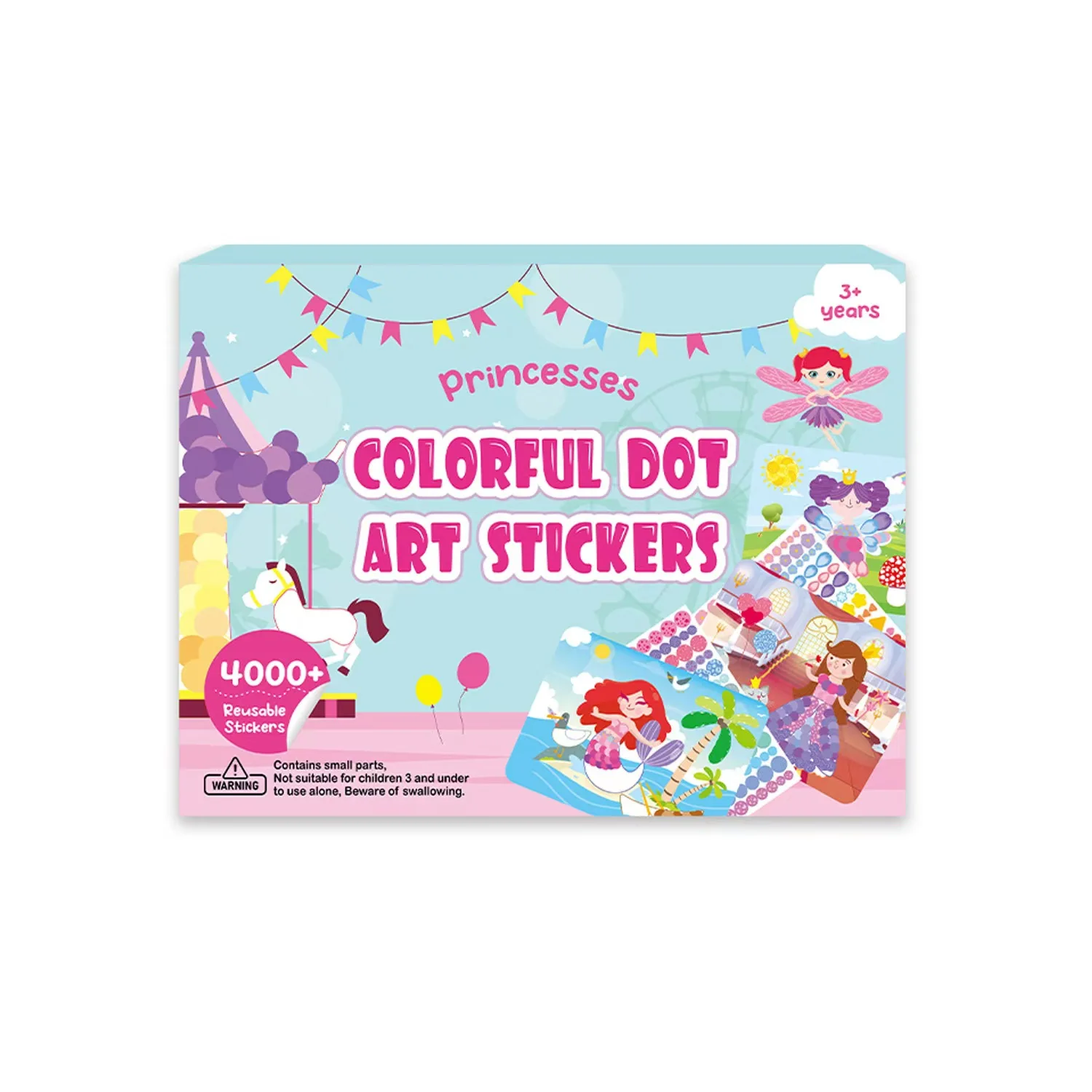 Набор украшений для раннего образования детей наклейки в горошек Мультяшные животные морская принцесса динозавр творчества