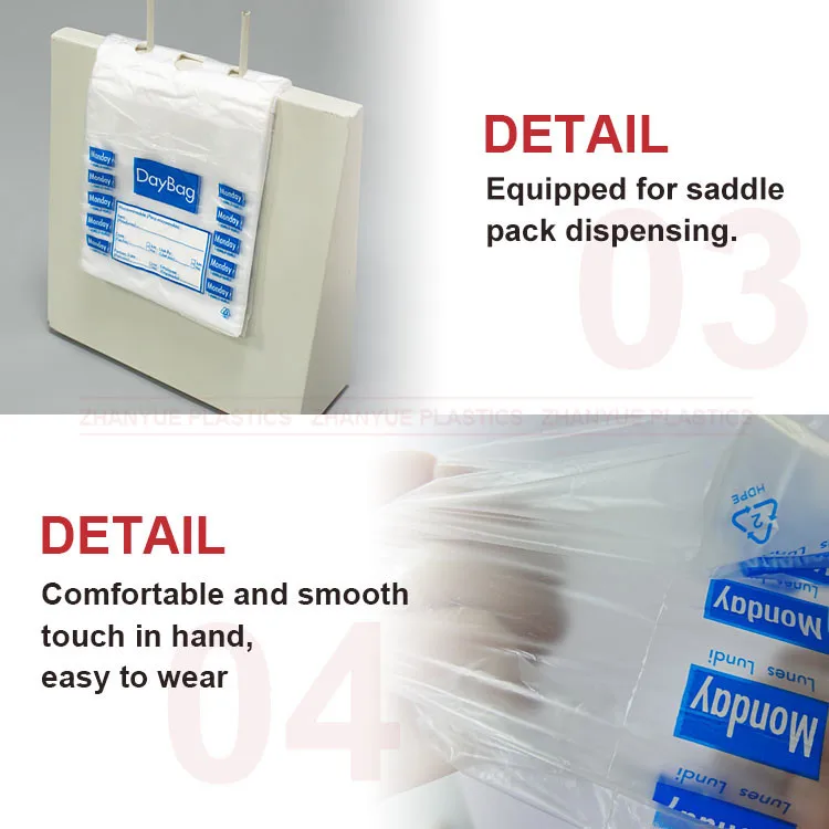 Poly Transparent Hdpe Clear Disposable Pe Polythene Food Packaging Plastic Bag