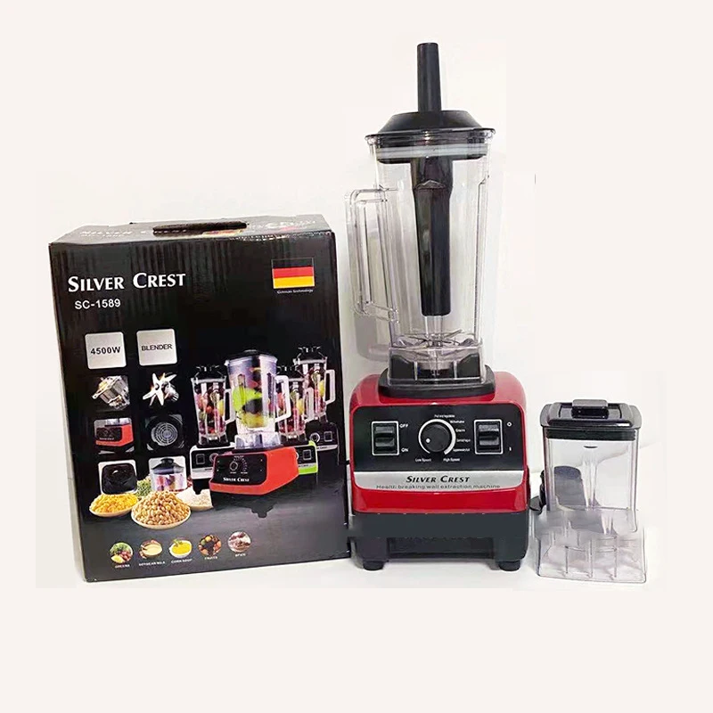2 в 1 смеситель 3000 Вт Коммерческих 4500 Вт большой мощности блендер из нержавеющей стали кухонный комбайн блендер серебряный крест блендер sc1589