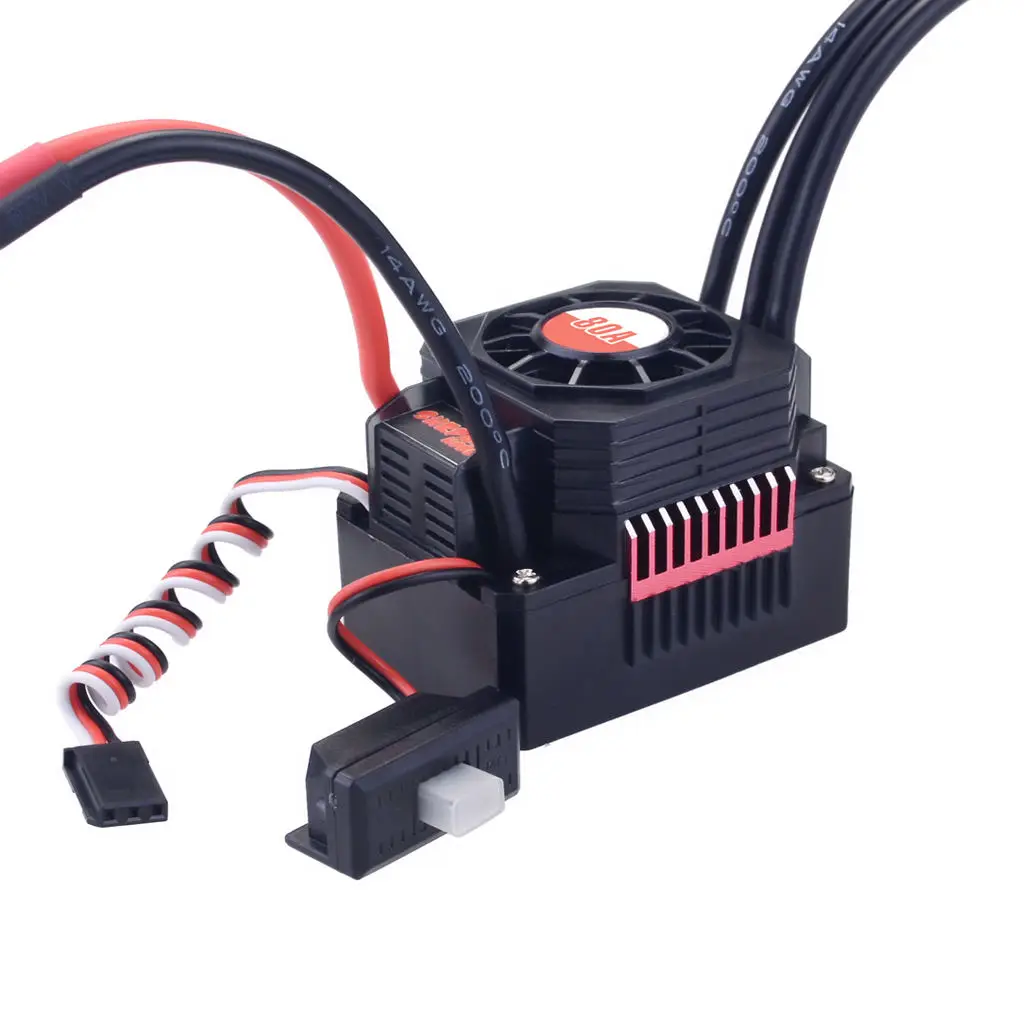 SURPASS HOBBY 80A Waterproof Brushless Electric Speed Controller Built-in switch-mode BEC 5.8V/5A for RC CARS