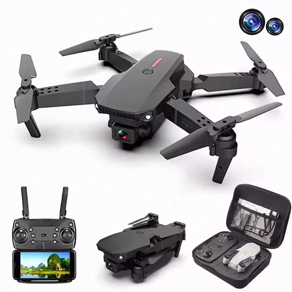 Top Selling E88 camera drone 4K single dual remote control airplane model