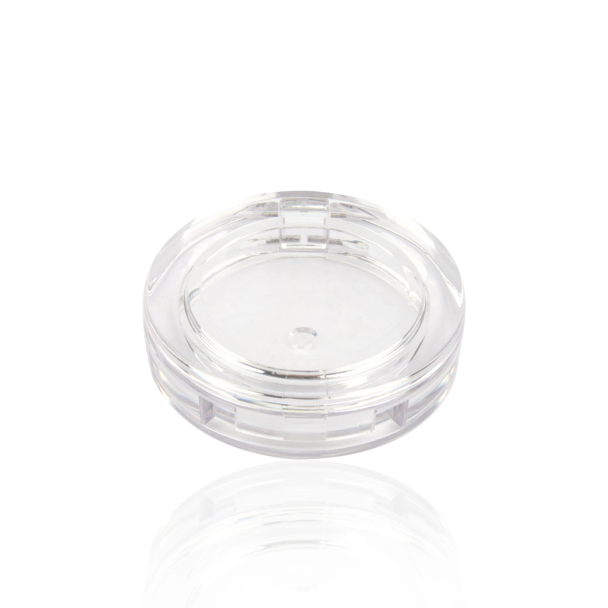 Wholesale Round Transparent Empty Single Color 5g Blusher Case Private Label Compact Eyeshadow Blush Case 3g Custom Logo