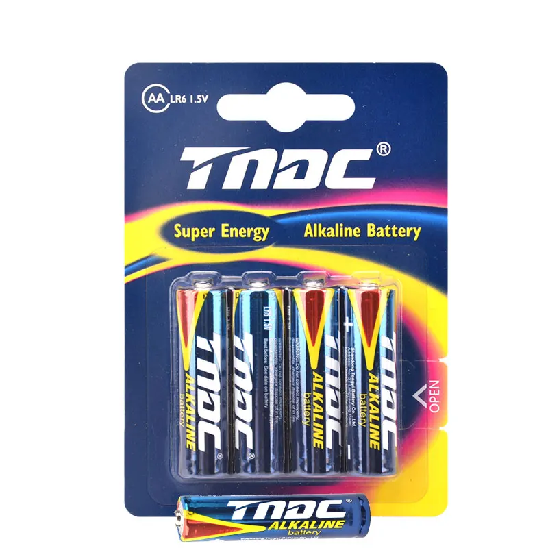 Factory Direct Sale High Quality 1.5V AA LR06 Alkaline Primary Battery for Home Appliances Toys Consumer Electronics