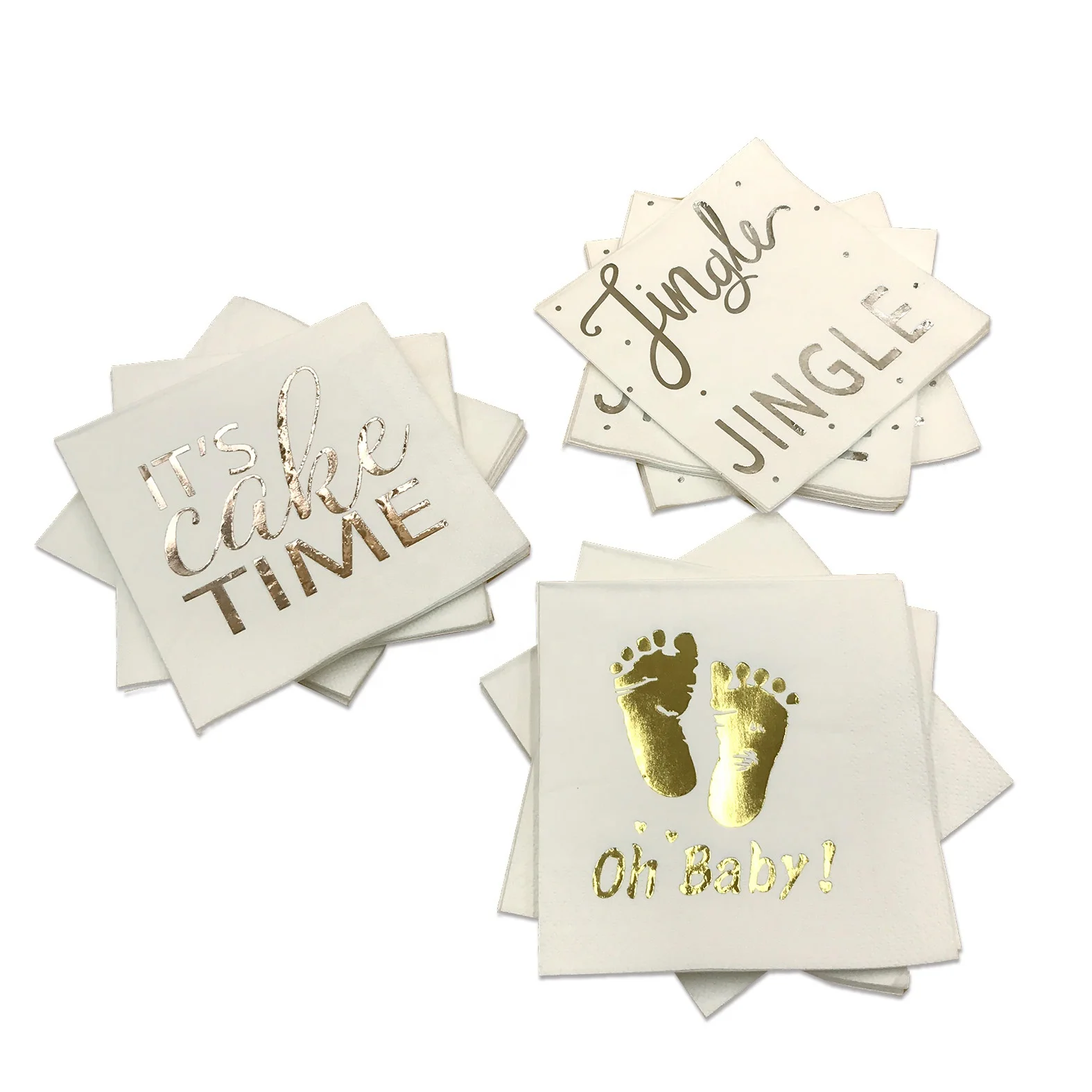 Rose Gold  Paper Napkins custom wholesale