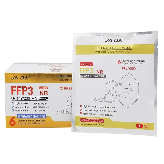 
Factory Direct Sale High Quality Europe Standard CE EN149 FFP 3 Filter Anti Dust Disposable Mascherine FFP3 Respirator 