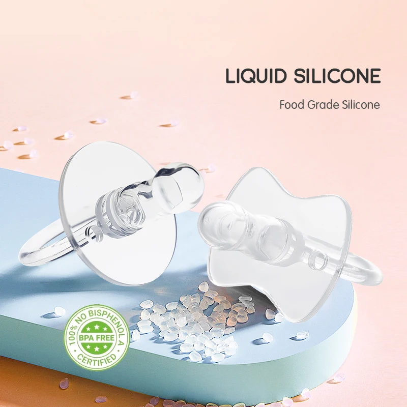 factory wholesale high quality food grade soft air inflation liquid Soother Soft Safety silicone newborn baby pacifier
