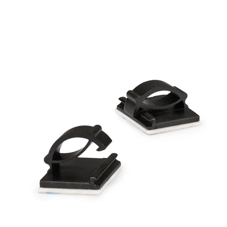 Нейлоновые зажимы для автомобильных кабелей, самоклеящиеся зажимы для кабеля, органайзер для кабеля для офиса, белый, черный