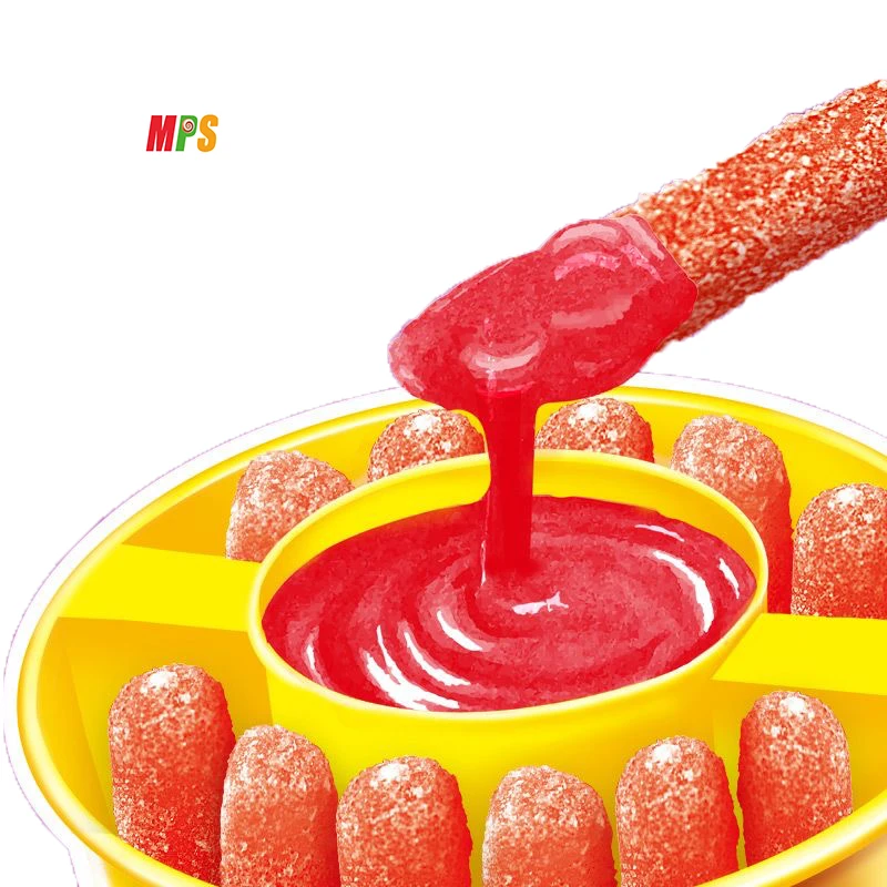 Supplier Custom Private Label Sweets Chewy Gummy Sticks Soft Candy Fruit Juicy Jam Jelly Sour Gummy