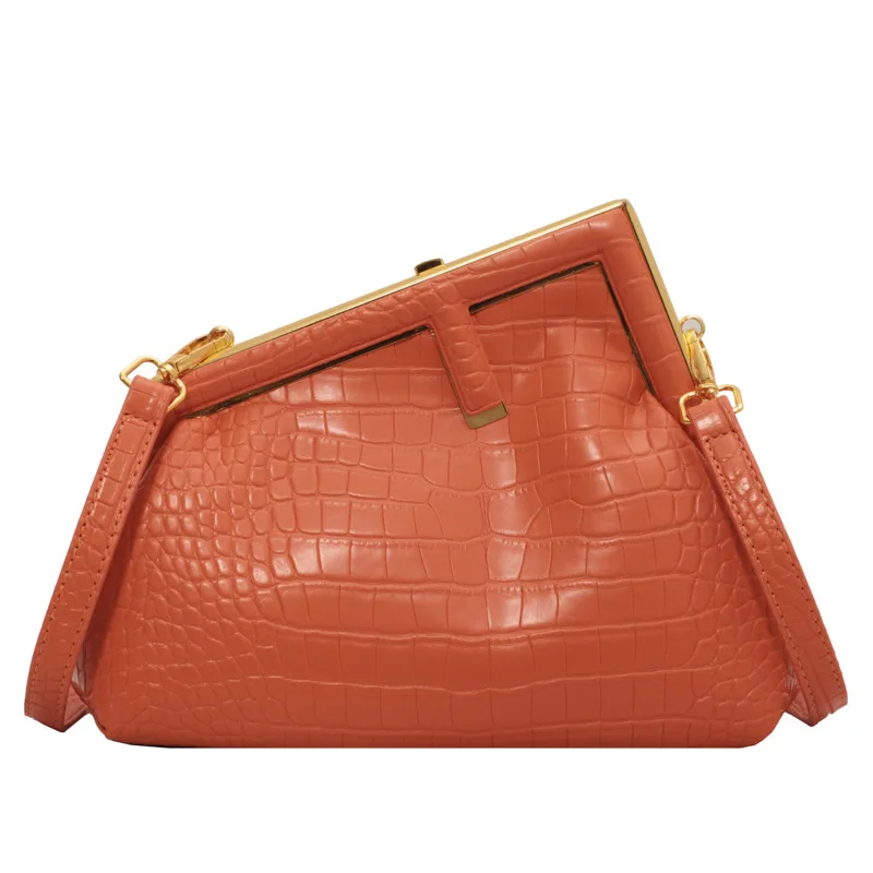 Wholesale Fashion Retro Luxury Classic Designer Bags Women Pu Leather Purse Shoulder Bags Metal Clip Mouth Wallets Bag Women