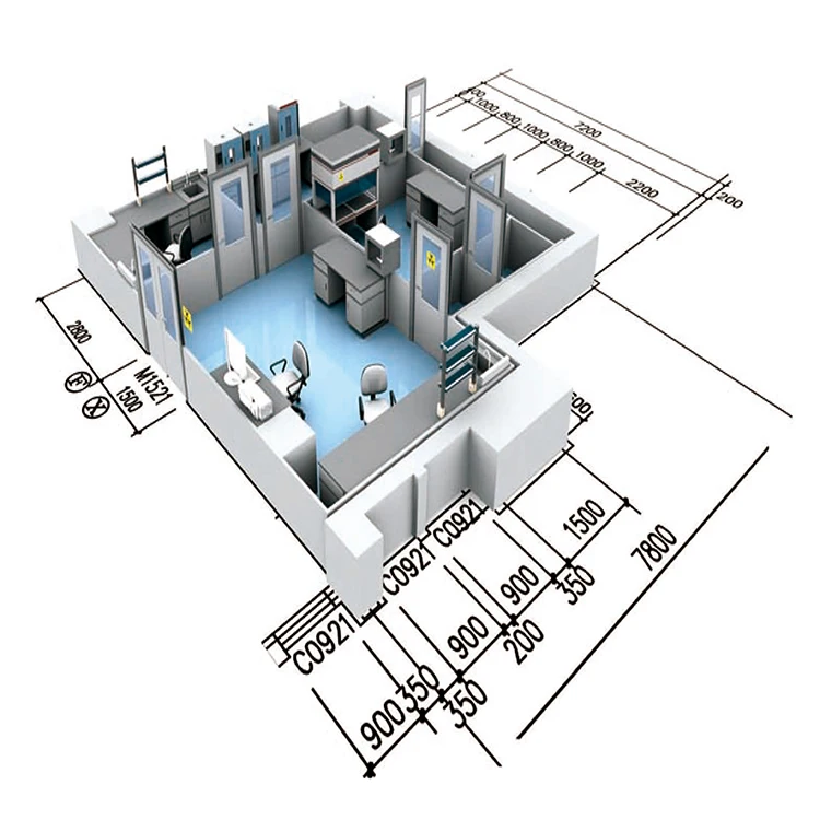 Система вентиляции в небольшой лаборатории