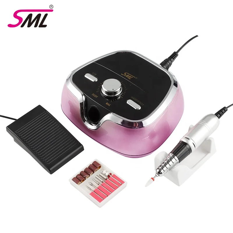 SML M3 Manufacturer Nail supplies Best Review Long life Manicure Kit Electric Nail Drill Machine With foot pedal