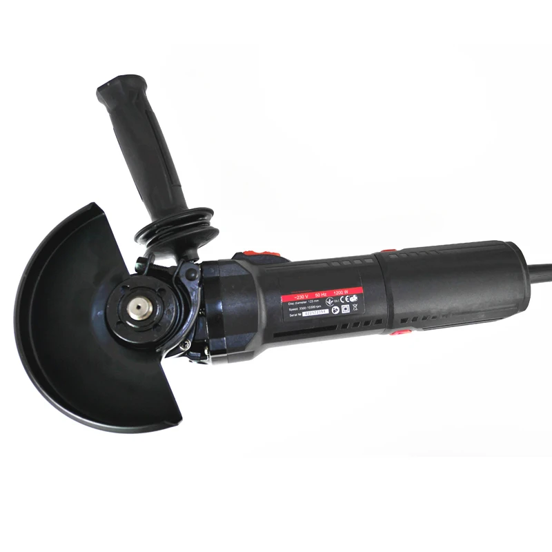 1200 Вт переменная скорость 125 мм Электрический шлифовальный инструмент, 5 дюймов угловая шлифовальная машина, ручная шлифовальная машина