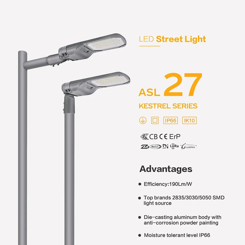 250W Cobra Head Street Light Waterproof LED Spot Lights for Off-Road AC Powered UL Certified IP67 Rating