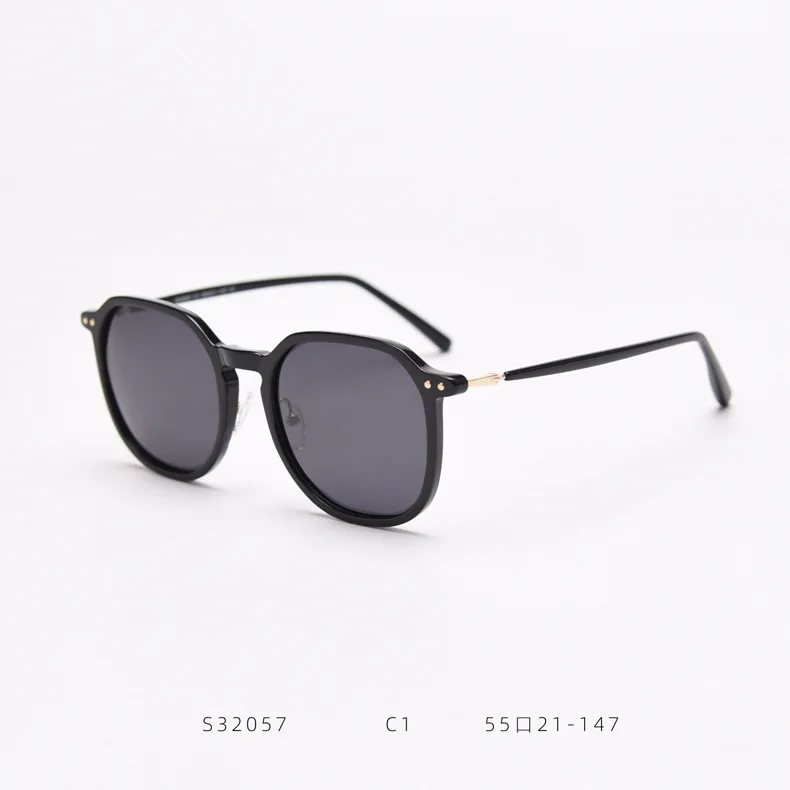 Fashion TR90 Polarized Sunglasses Soft Transparent Color Frame Clear Lens Sun Glasses Classic Vintage Sunglasses For Men  Women