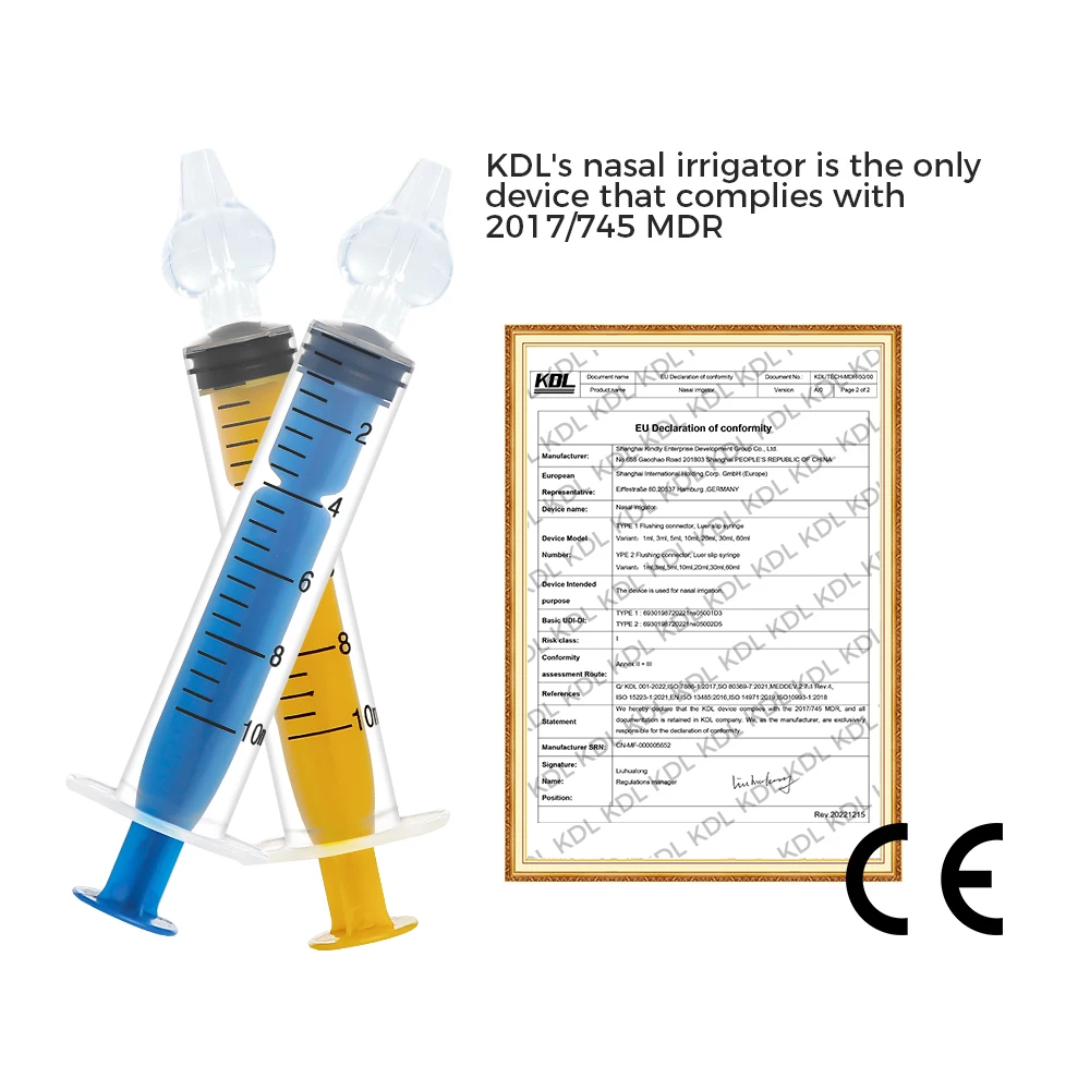 Custom Brand CEertification Nasal Syringe 10 ml Infant Nasal Irrigation Baby Rhinitis Nasal Washer Nose Aspirator