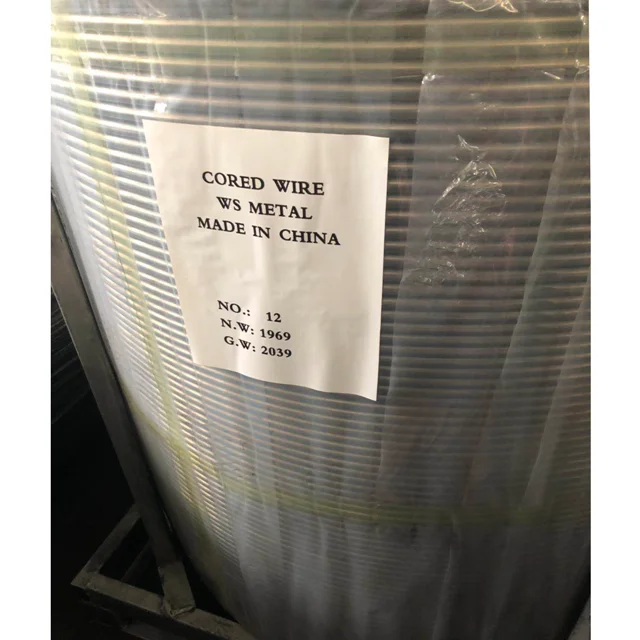 Cored wire CaSi/FeCa/pure Ca from china supplier