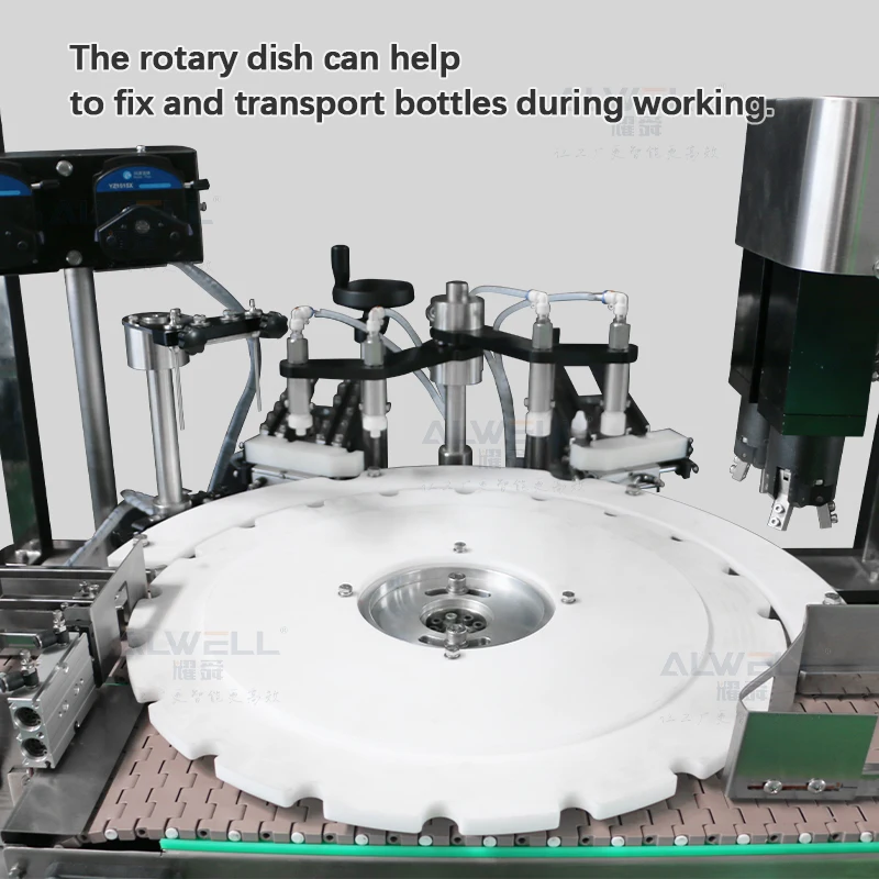 Automatic aluminium foil paper heating sealing and labeling packaging machinery liquid bottling filling machine automatic