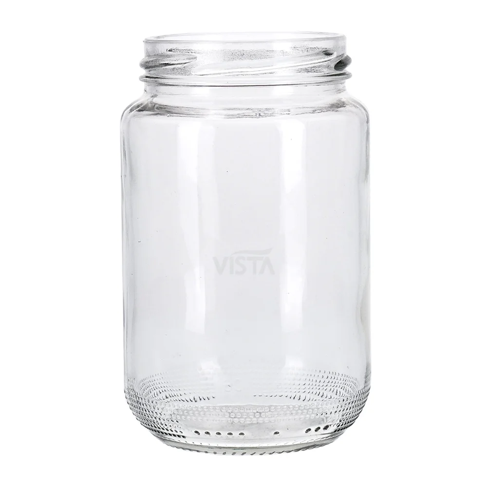 80ml 100ml 200ml 280ml 380ml 500ml 730ml round clear glass jar for jam and pickle with metal lid