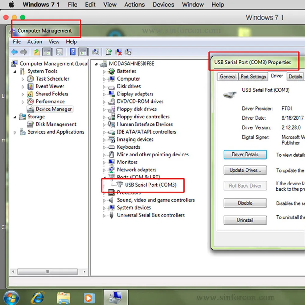 FTDI FT232R USB RS232 to M8 3P Male Serial Adapter for Sensors PC Communication Cable