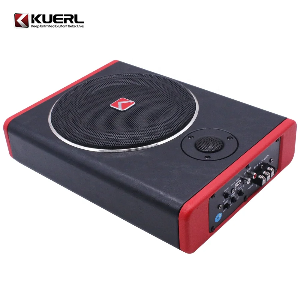 600 Вт 10 дюймов Тонкий под сиденьем авто сабвуфер высокой мощности автомобиля аудио сабвуфер