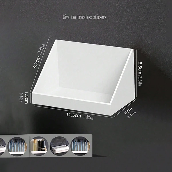 Hot Selling Practical Layered Lightweight Tilting Design Wall Mounted Household Storage Box Good for Goods Organisation
