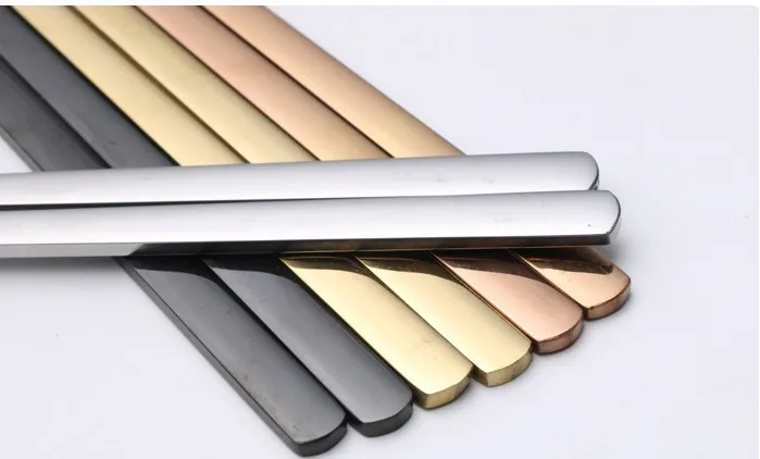 Wholesale Stainless Steel Spoon Titanium,Chopstick Flatware Dinnerware Korean Style Cutlery Set