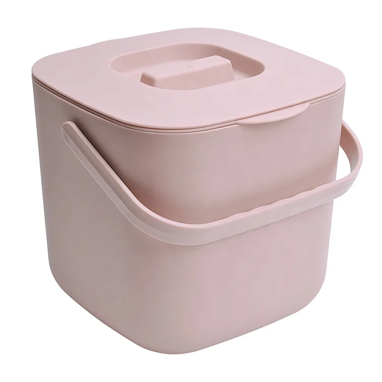 7L Kitchen Countertop Compost Bin Small Composting Bin With Handle Kitchen Countertop Trash Can With Lid