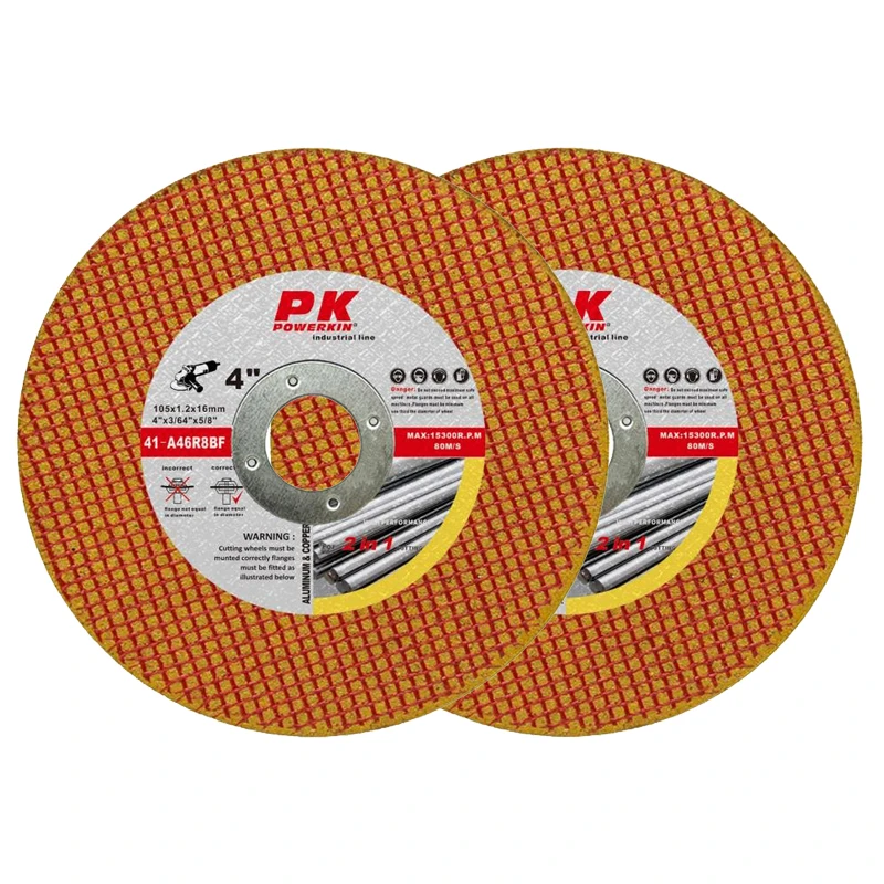 POWERKIN High Quality Cut Off Wheel  4 Inch Double Net For Metal And Stainless Steel