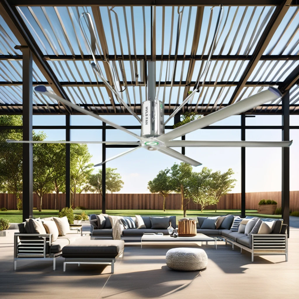 24FT hvls потолочный вентилятор редуктор большой задницы промышленный для завода фермы зеленого дома 1 5 кВт 380 В 7 3 м объем