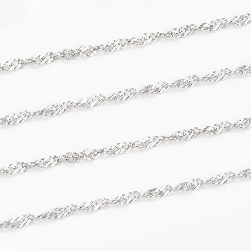 Непромокаемые Изящные цепочки из нержавеющей стали 18 карат