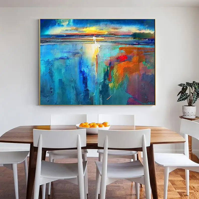 Minimal Painting Modern Canvas art Oversize abstract Original handmade Luxury painting for living