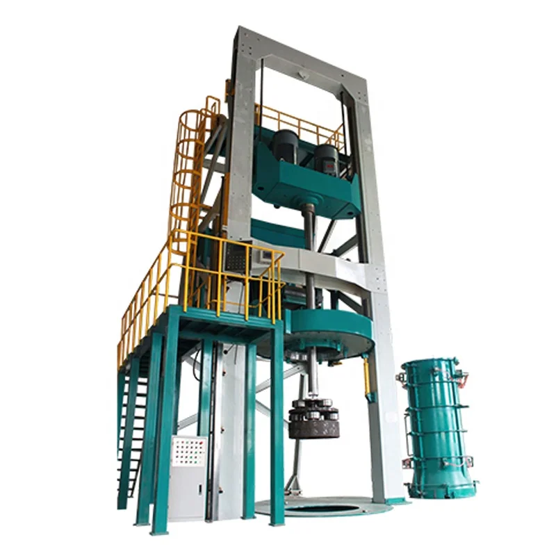 Vertical pipe making machine