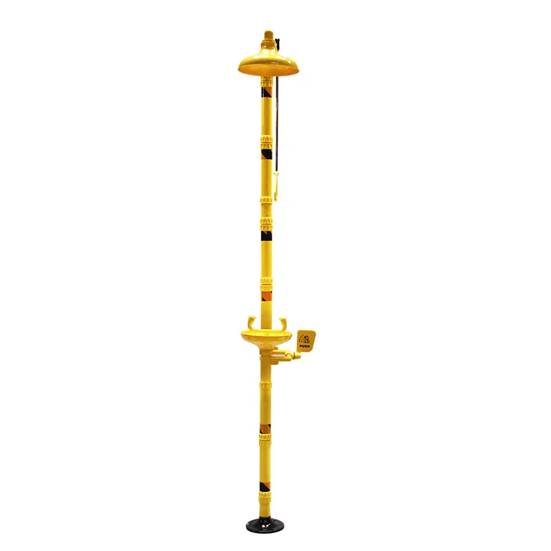 Yellow Drench Shower And eye wash face wash plastic