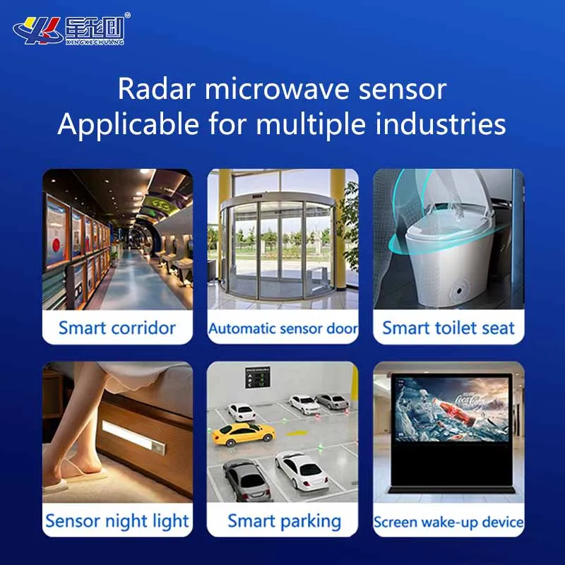 XKC-LD500A sensitive LED light microwave radar sensor movement presence detect motion sensor for human and object detection