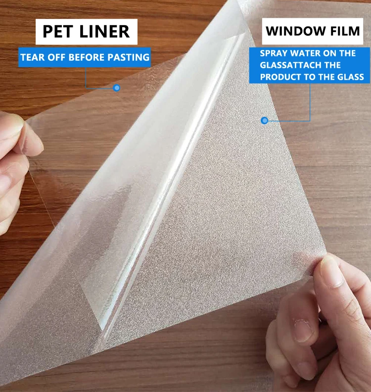 frosted static glass window film, office decorative window stickers, PVC self-adhesive glass protective film