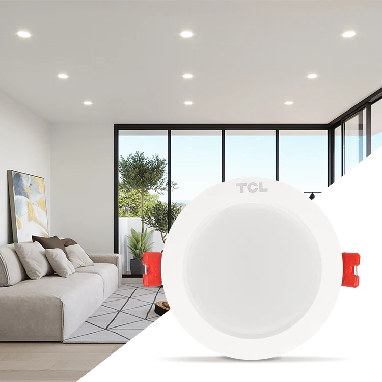 TCL SMD2835 AC220V CRI80 recessed 3000K 4000K 6000K 4W/6W/9W/15W/18W led downlight high quality for project led down light