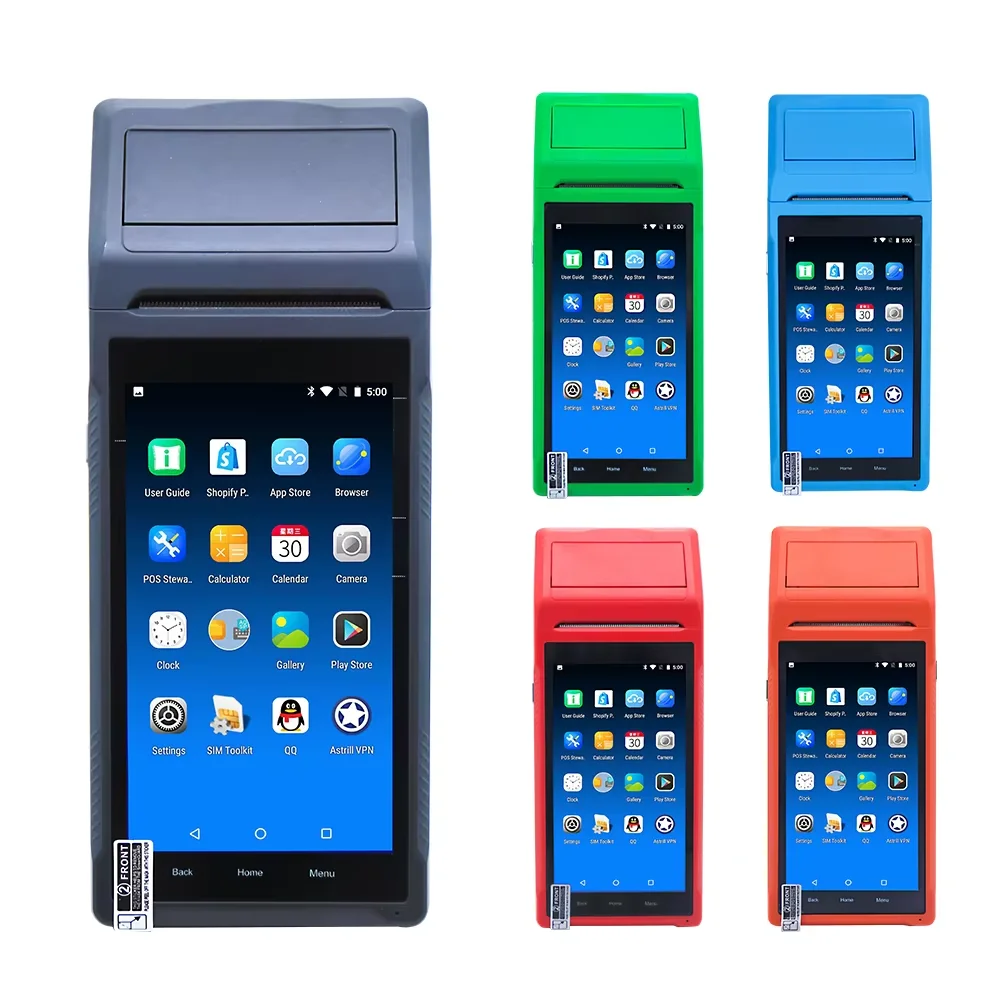 Android Mobile NFC Reader Payment POS System POS Handheld Terminal 5.5 Inch Touch Screen