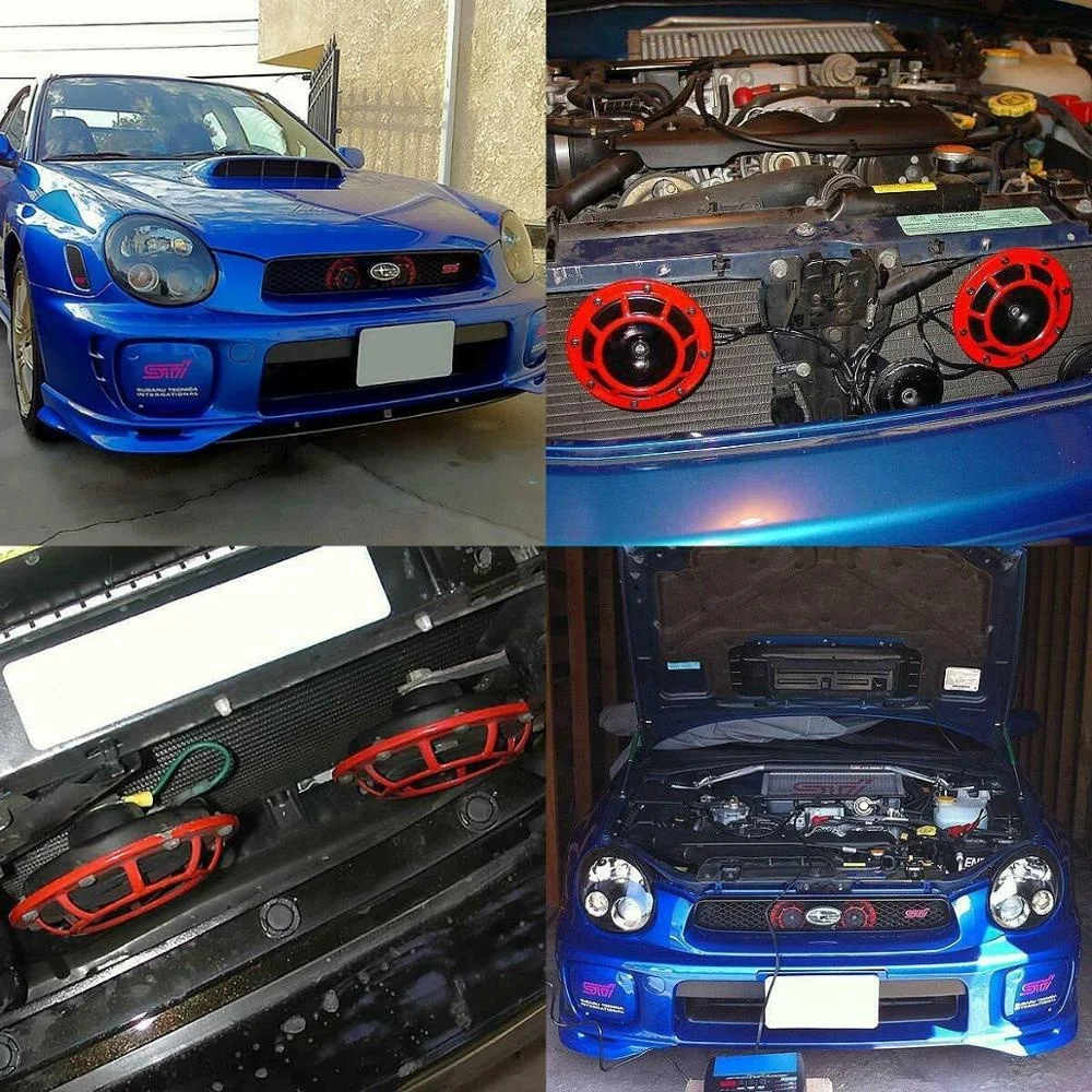 125mm Disc Horn Loud Blast Tone Grille Mount Compact Car Horns Disc Horn 12V 335-435