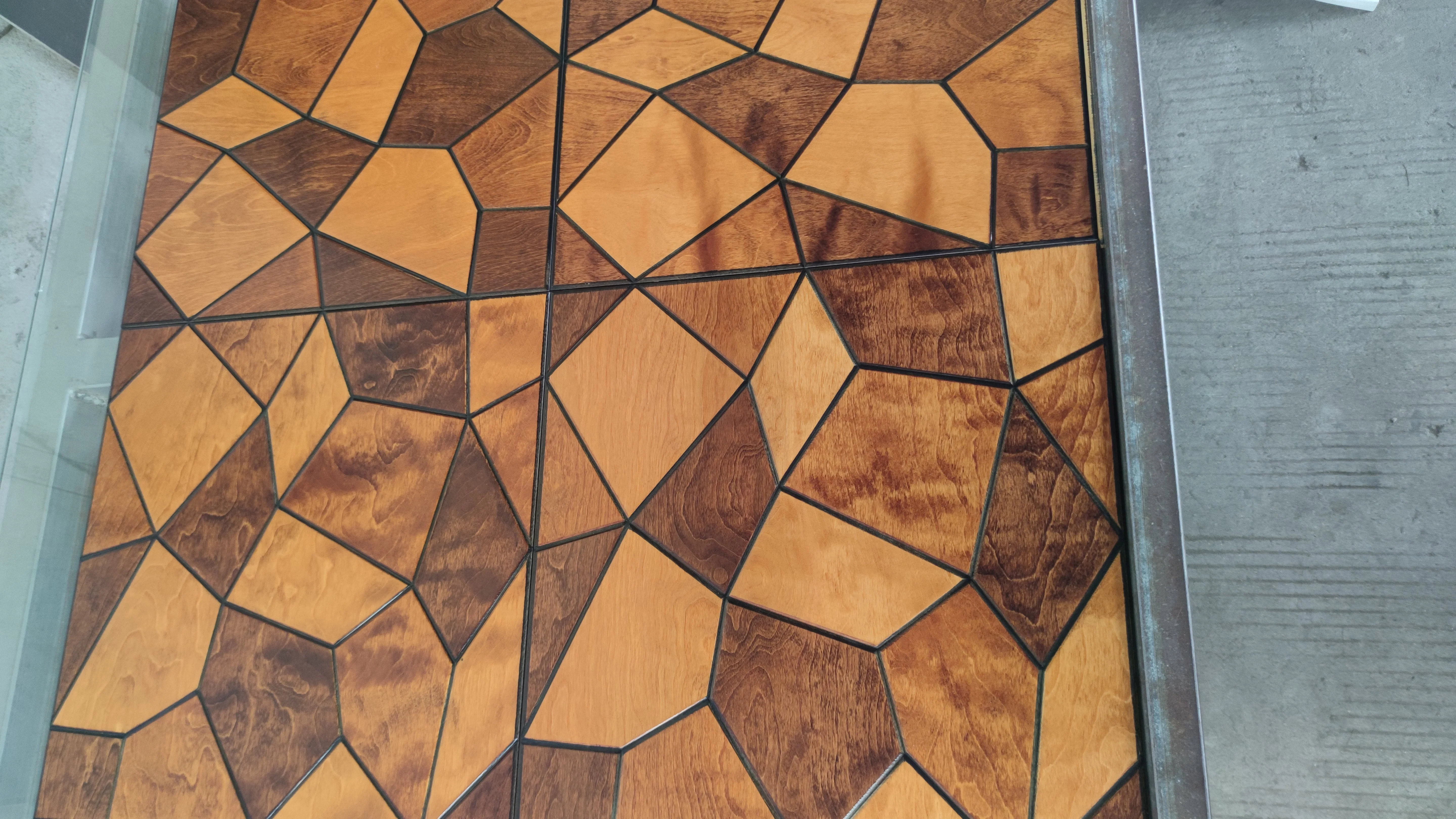Natural Color Birch Wood Art Parquet Engineered Wood Flooring