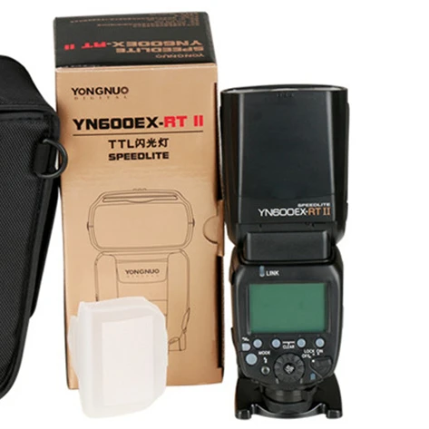 2.4G wireless YN600EX-RT II YONGNUO auto TTL HSS flash speedlite for canon 5D3 5D2 7D Mark II 6D 70D 60D camera