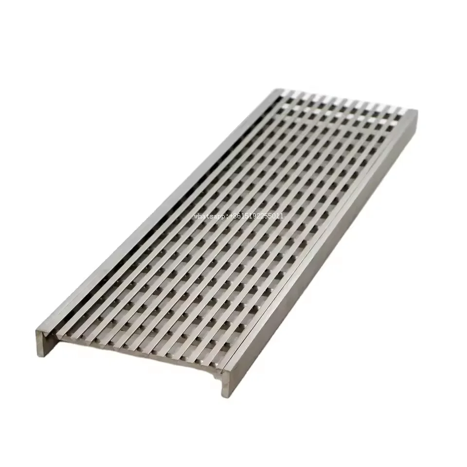 swimming pool drainage channel stainless steel wedge wire linear drain grate