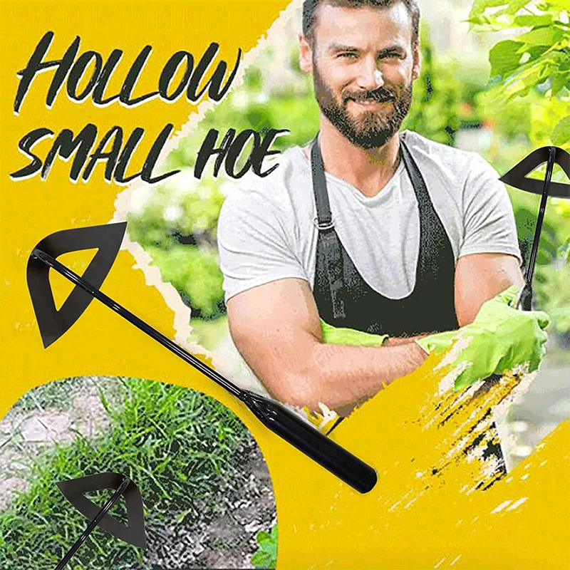 High quality steel garden agriculture tool small hand shovel weed puller all-steel hardened hollow hoe garden accessories