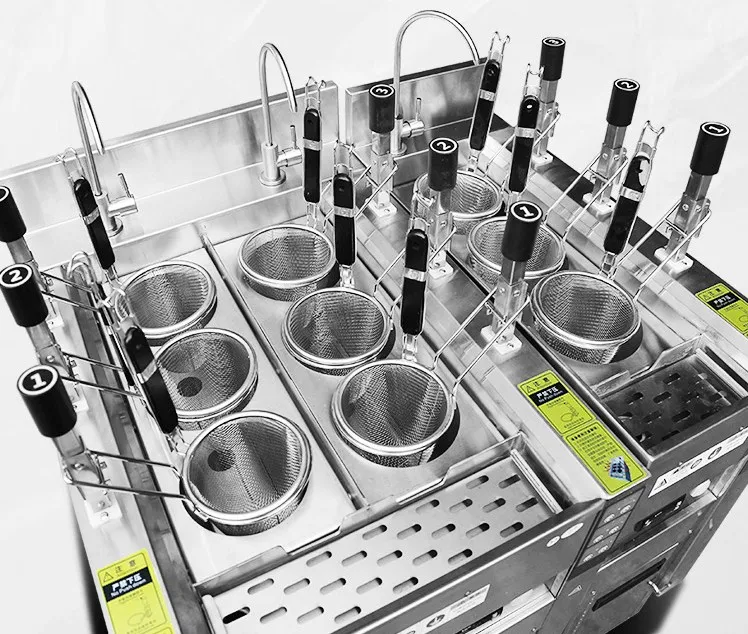 Automatic lift  noodle soup boiler equipment noodle pasta ramen spicy hot pot commercial cooking boiler