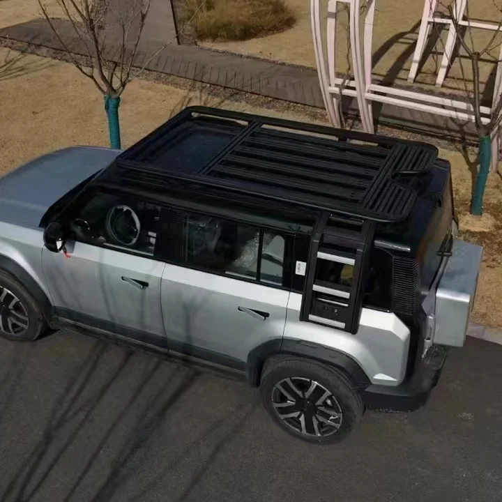 Индивидуальная алюминиевая черная багажная стойка на крыше Chery Icar 03 полка корзина