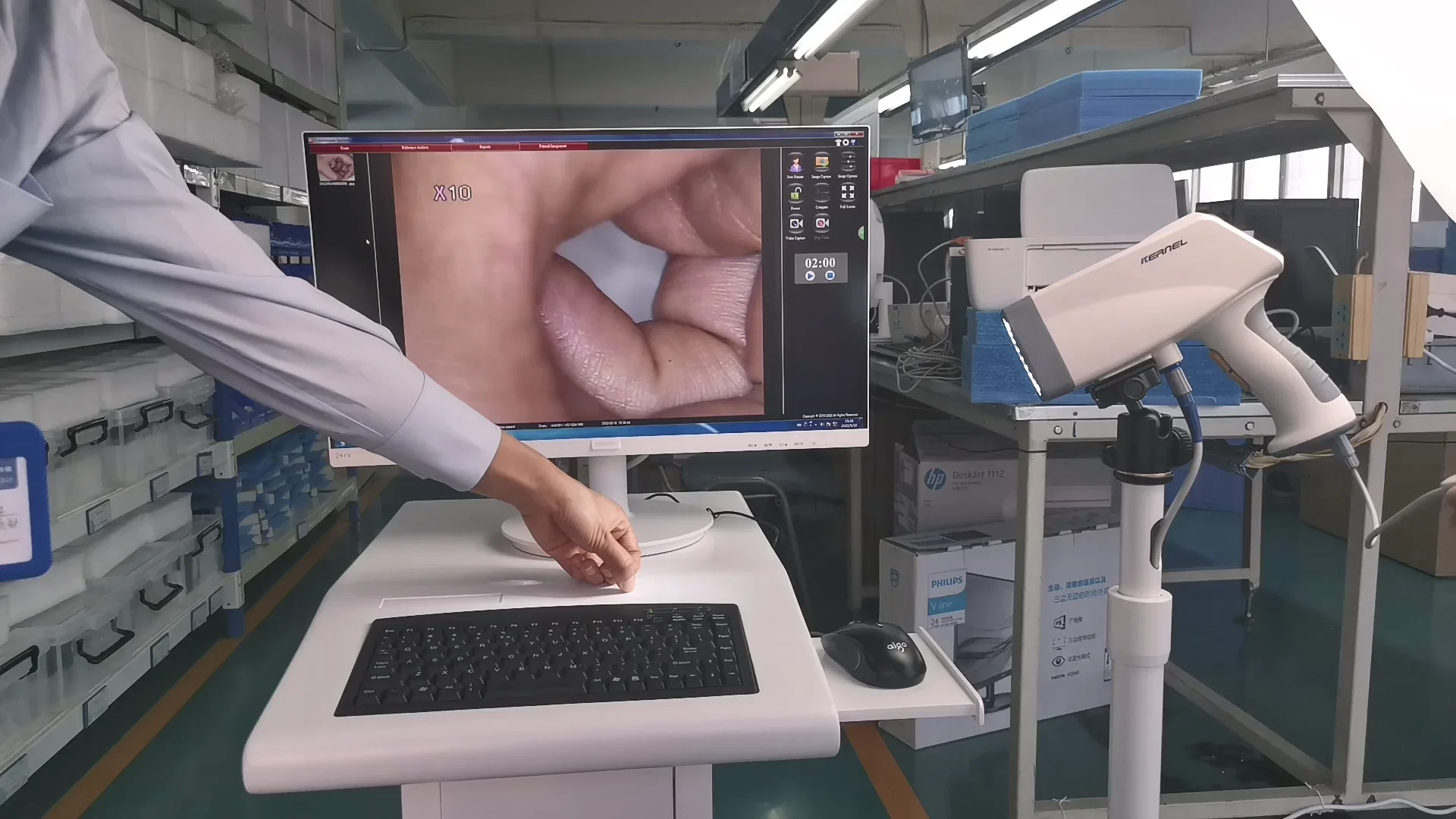 CE Approved KERNEL KN 2200 Portable Digital Video Colposcope for Gynecology Vagina Examination