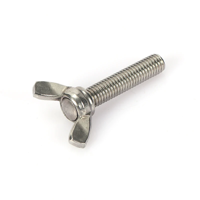 OEM/ODM Wing Bolts 304 Stainless Steel Butterfly Screws M6 M8 M10 Thumb Screw Flat Head