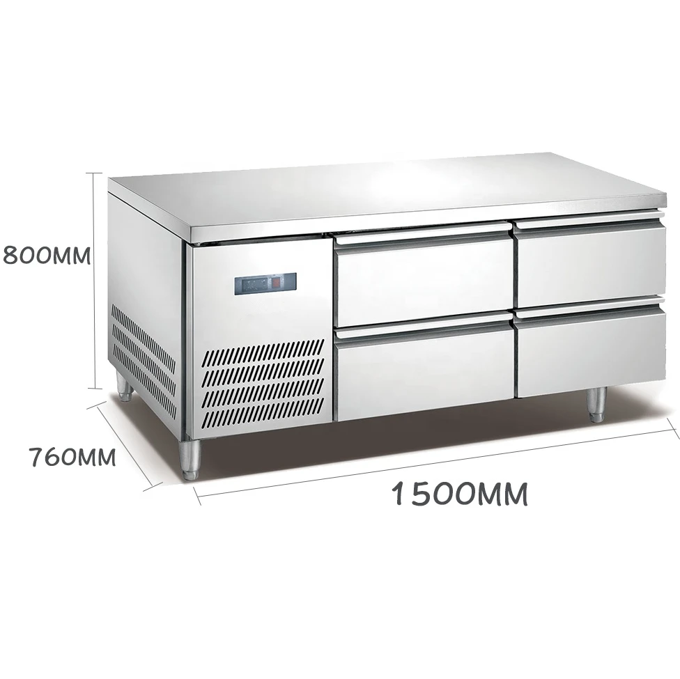 Wholesale worktable workbench cooler under counter refrigerator freezer kitchen bosch